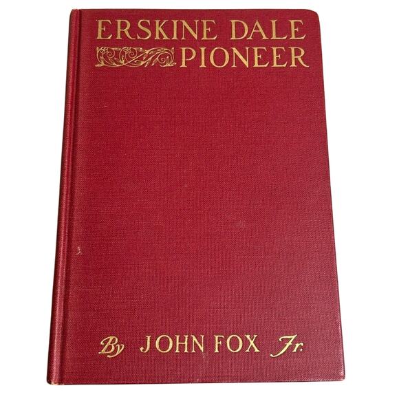 Antique Books- coffee table - red - 1920s- Erskine Dale Pioneer John Fox Jr - Picture 1 of 9